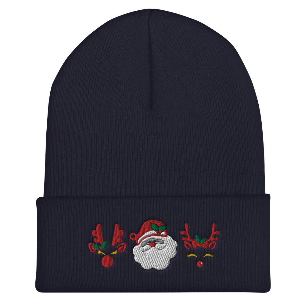Santa Claus Embroidered Beanie