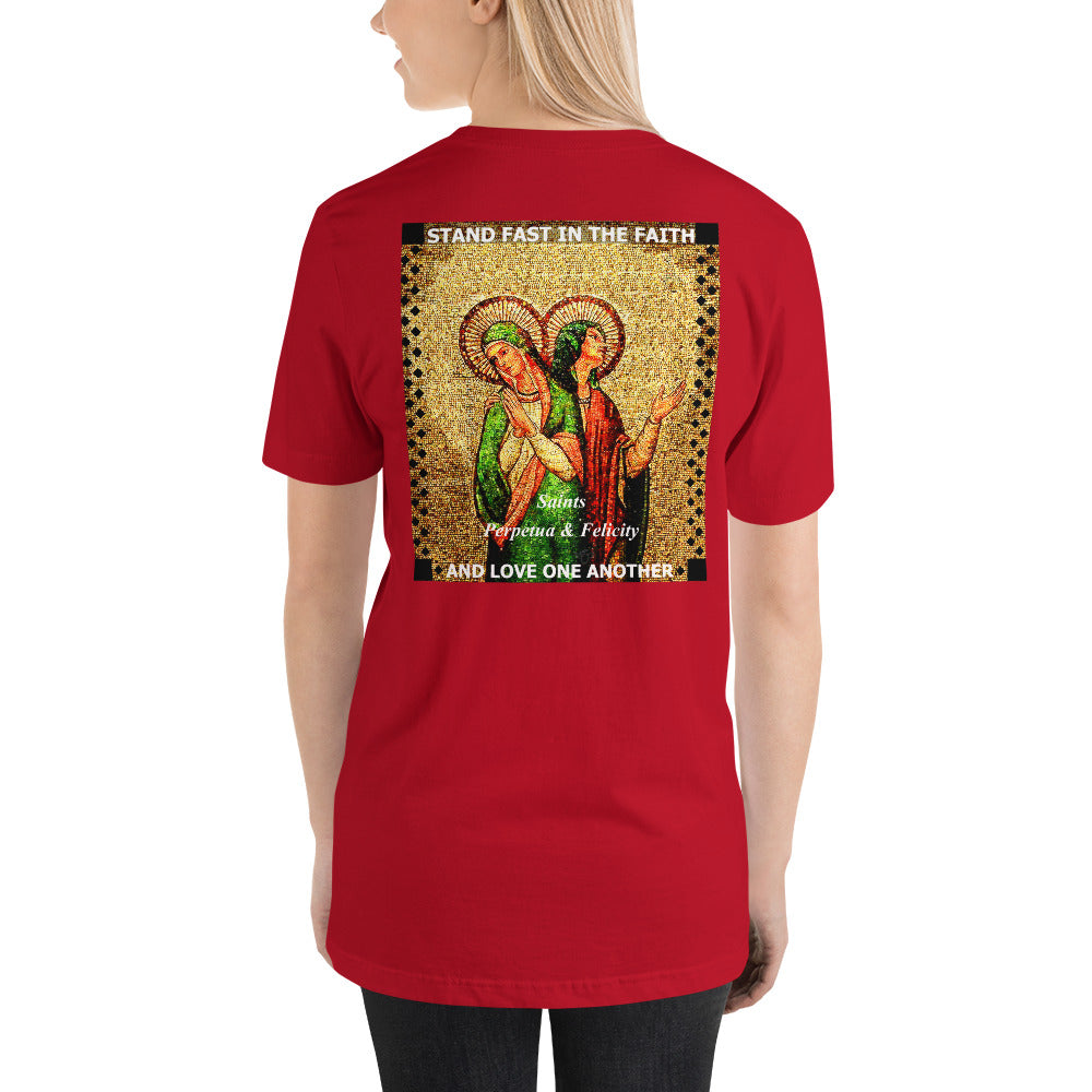 Sts Perpetua and Felicity Short-Sleeve Unisex T-Shirt (CT) - Trending Novelties & Gifts