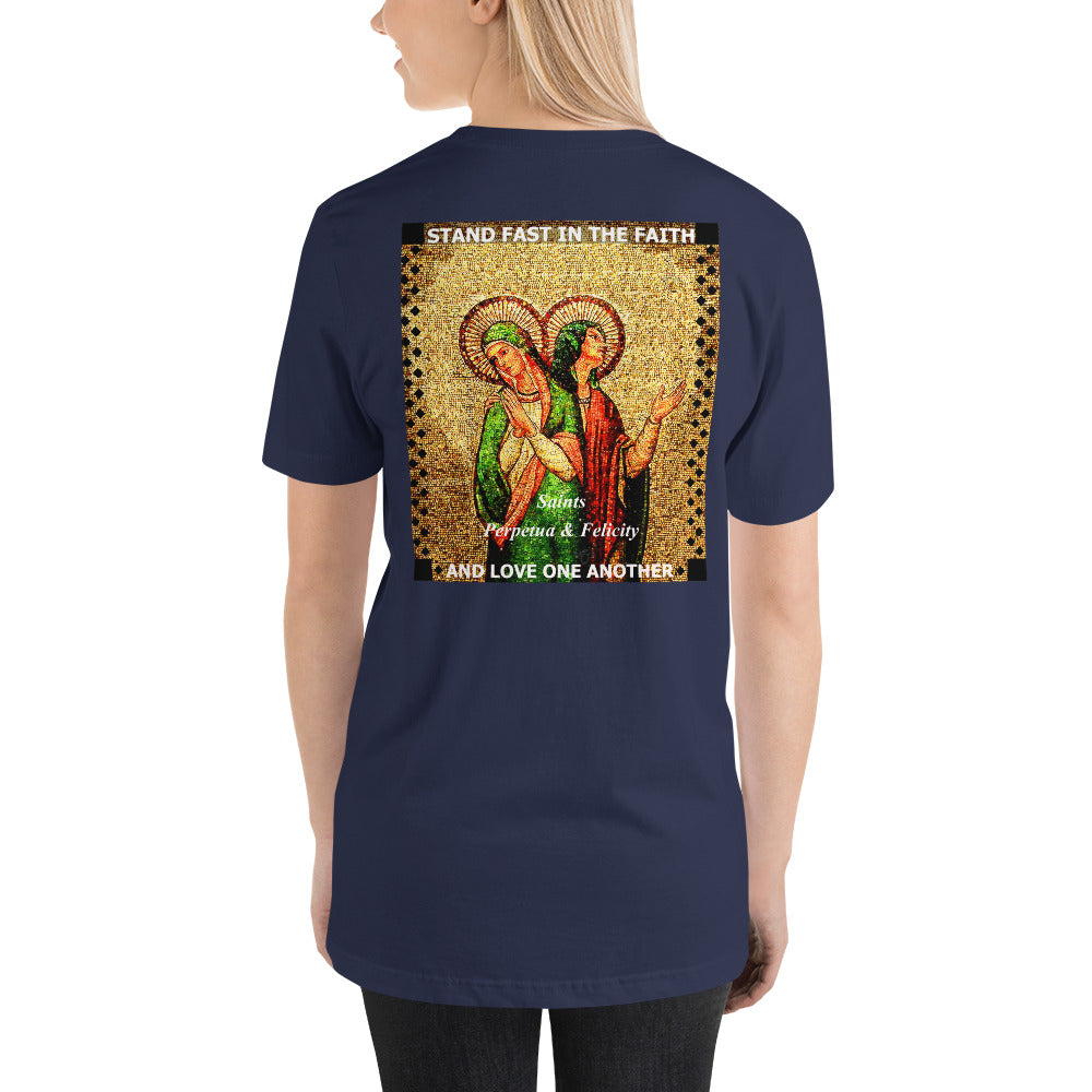 Sts Perpetua and Felicity Short-Sleeve Unisex T-Shirt (CT) - Trending Novelties & Gifts