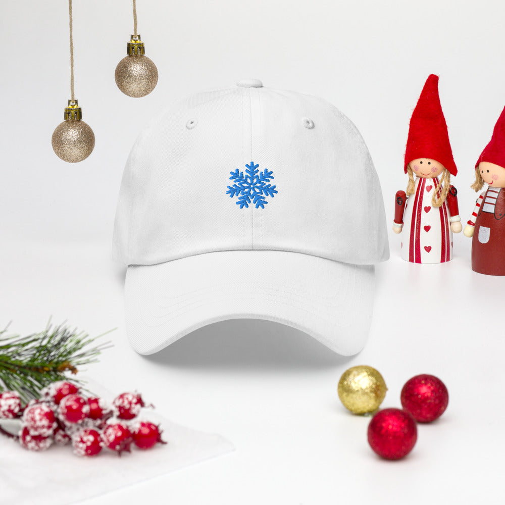 Snowflake embroidered cap Dad hat