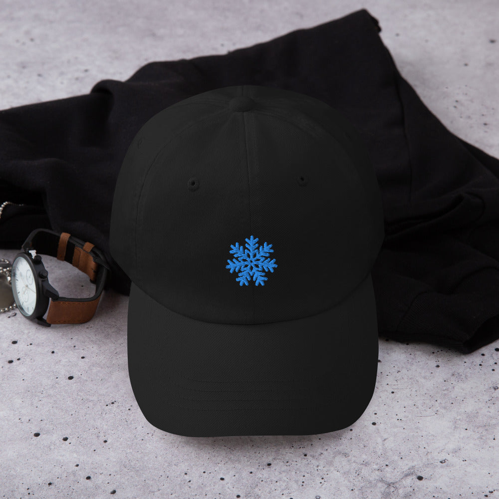 Snowflake embroidered caps
