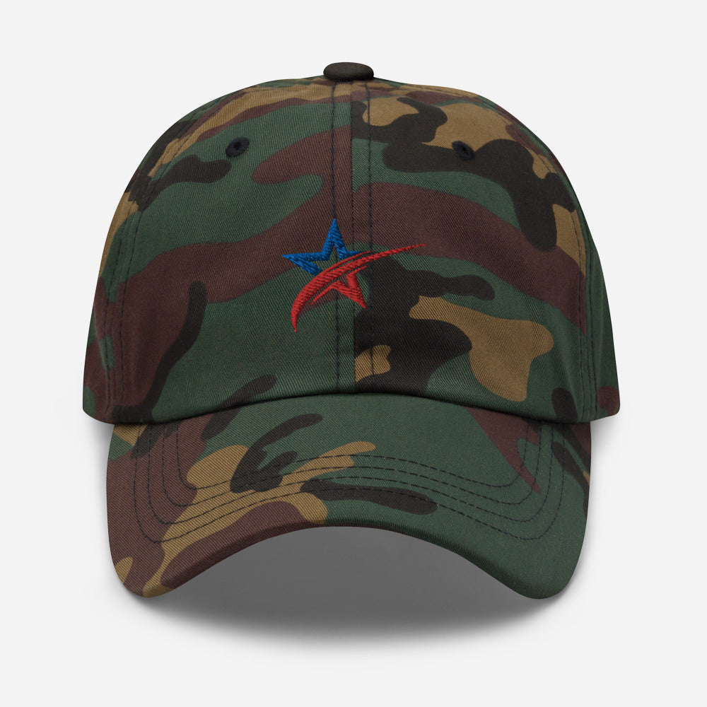 Star Spangled Embroidered Cap Dad hat