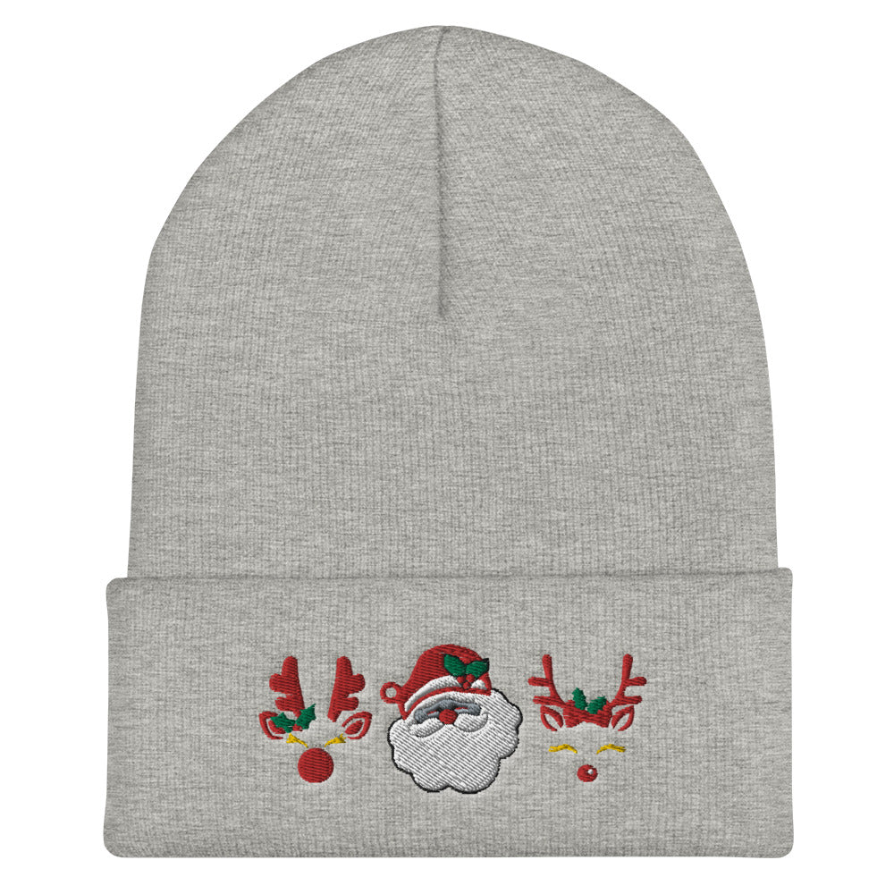 Santa Claus Embroidered Beanie