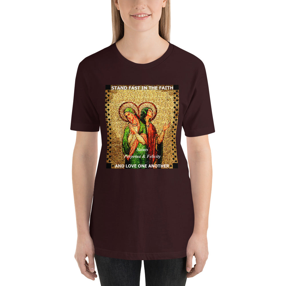 Sts Perpetua and Felicity Short-Sleeve Unisex T-Shirt (CT) - Trending Novelties & Gifts