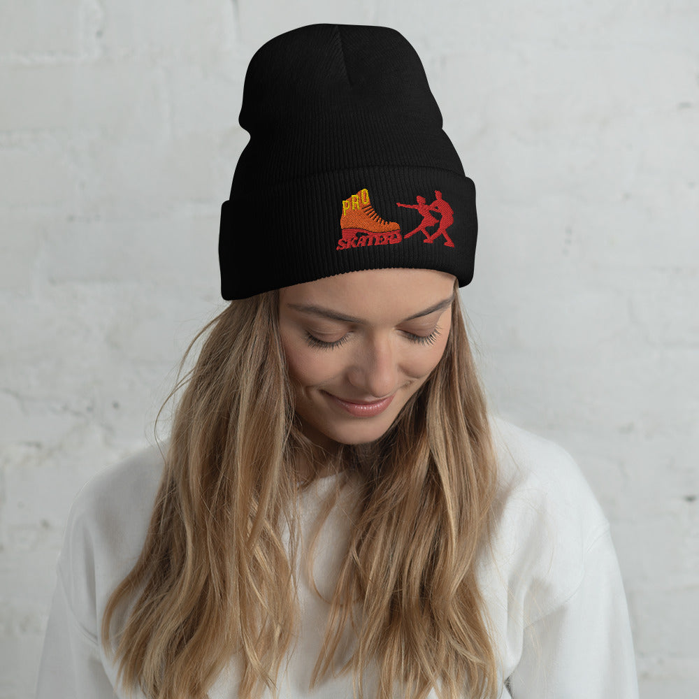 Pro Skater Embroidered Cuffed Beanie