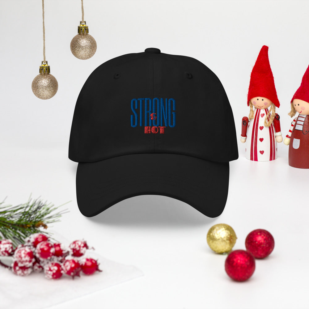Strong and Hot Embroidered Cap Dad hat