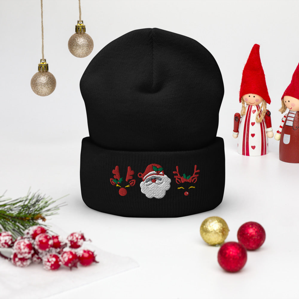 Santa Claus Embroidered Beanie