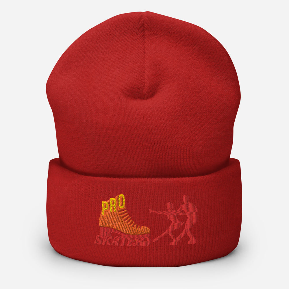 Pro Skater Embroidered Cuffed Beanie
