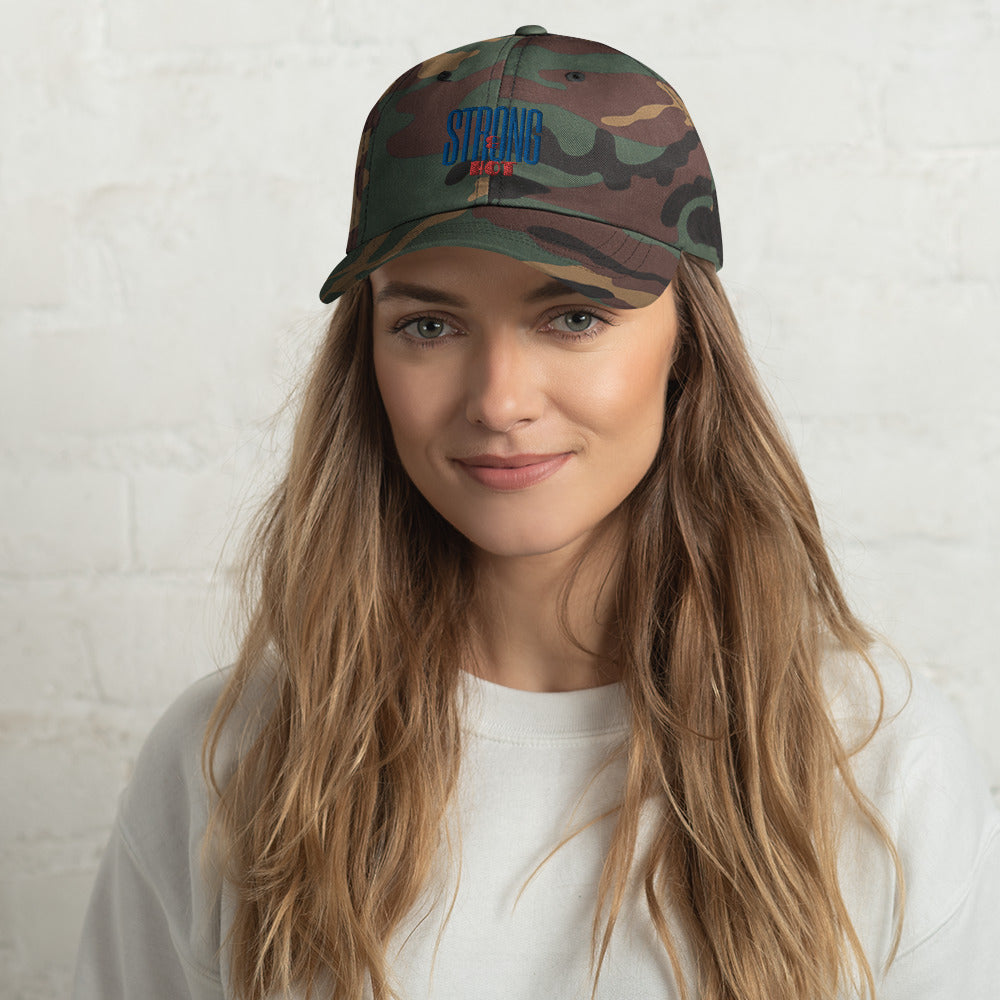 Strong and Hot Embroidered Cap Dad hat
