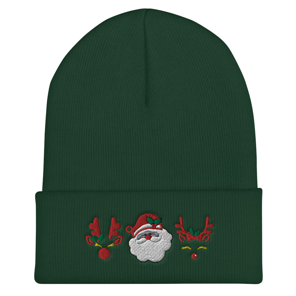 Santa Claus Embroidered Beanie