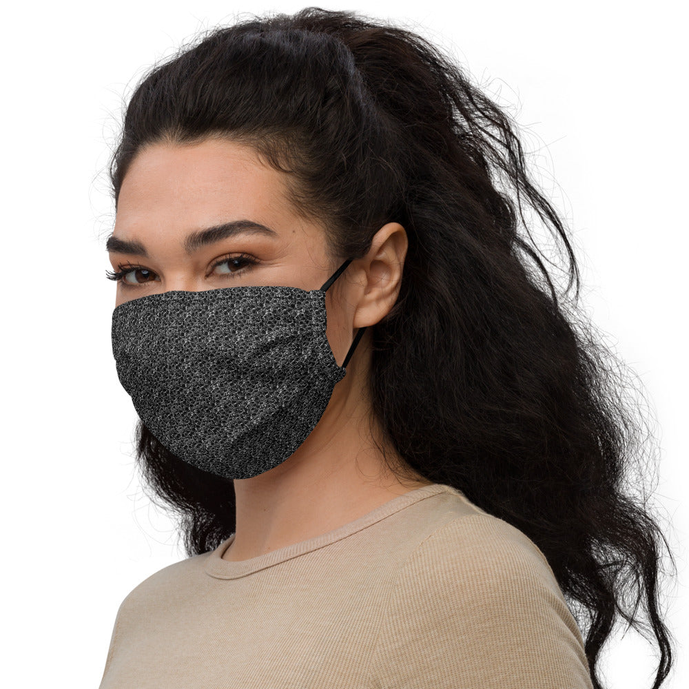 Black Floral Ditsy Reusable face mask