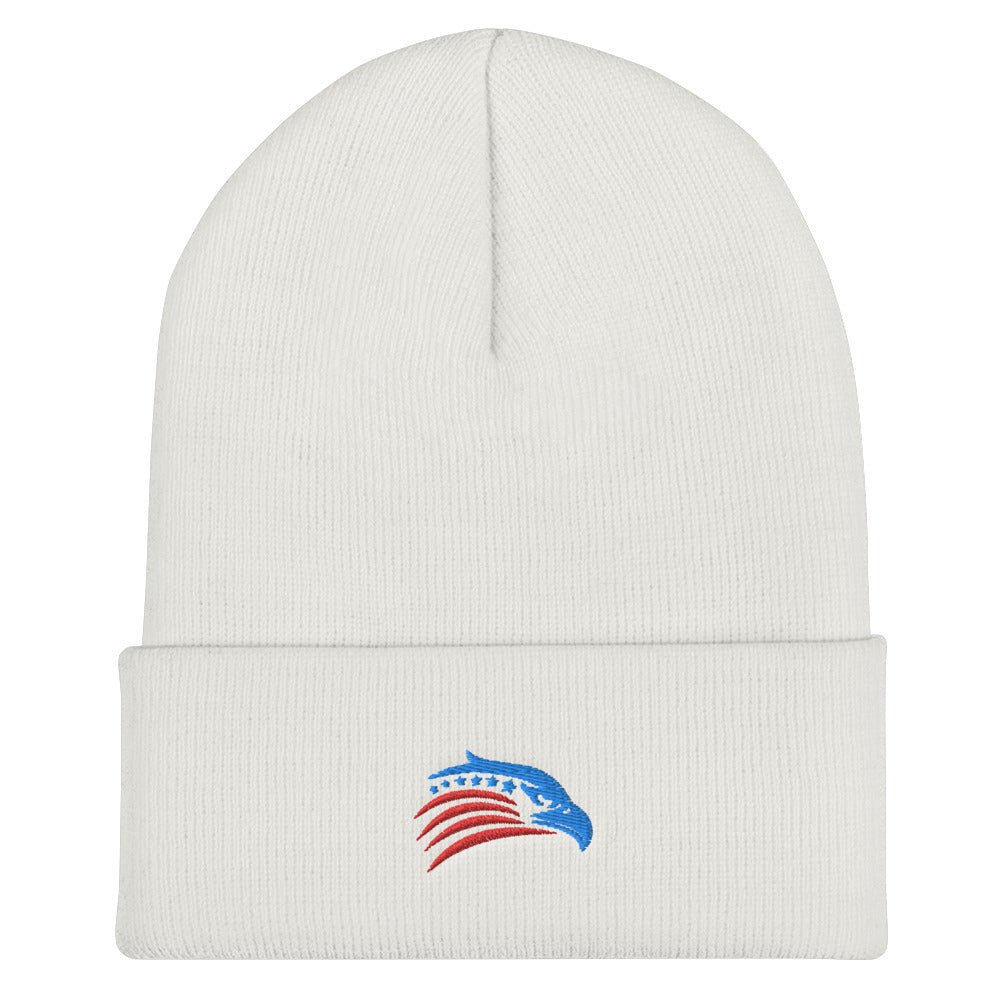 Patriot Eagle Embroidered Cuffed Beanie