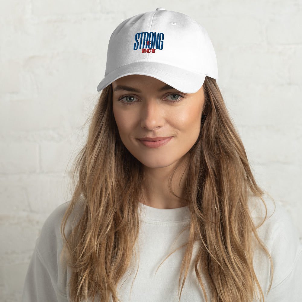 Strong and Hot Embroidered Cap Dad hat