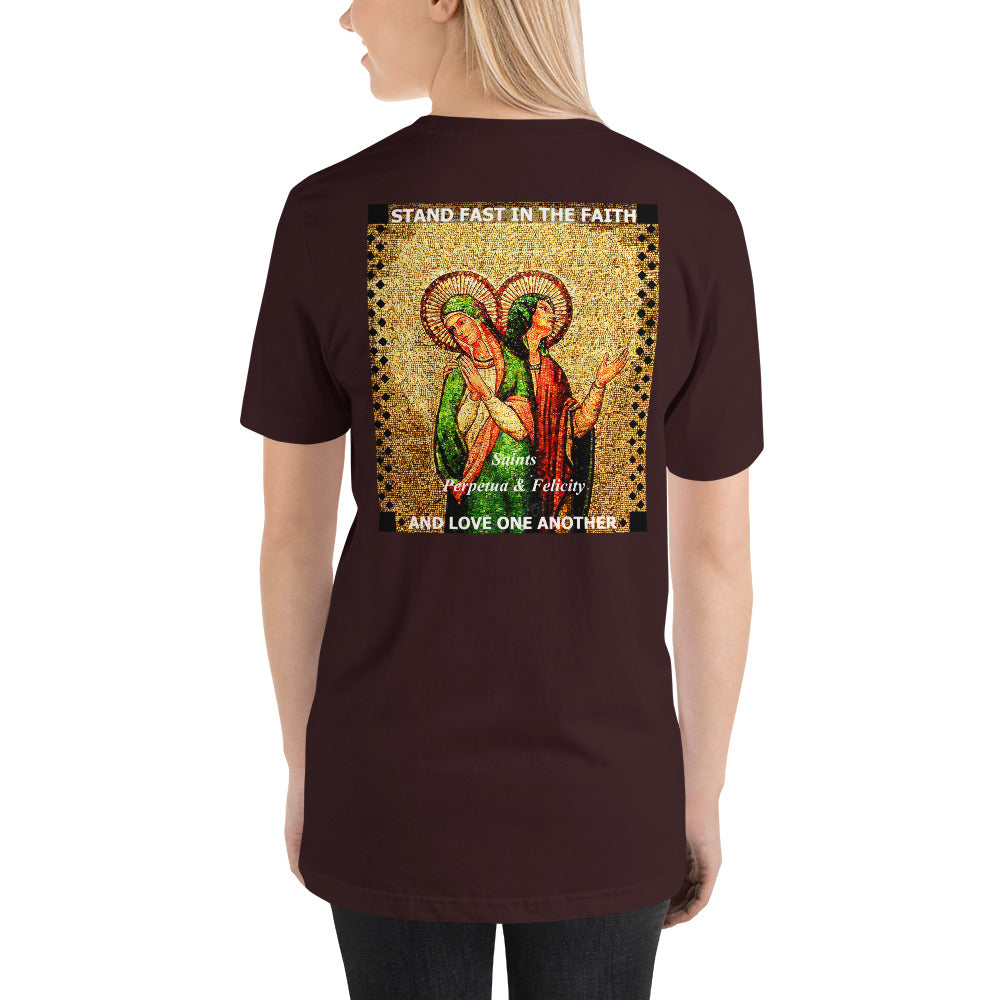 Sts Perpetua and Felicity Short-Sleeve Unisex T-Shirt (CT) - Trending Novelties & Gifts