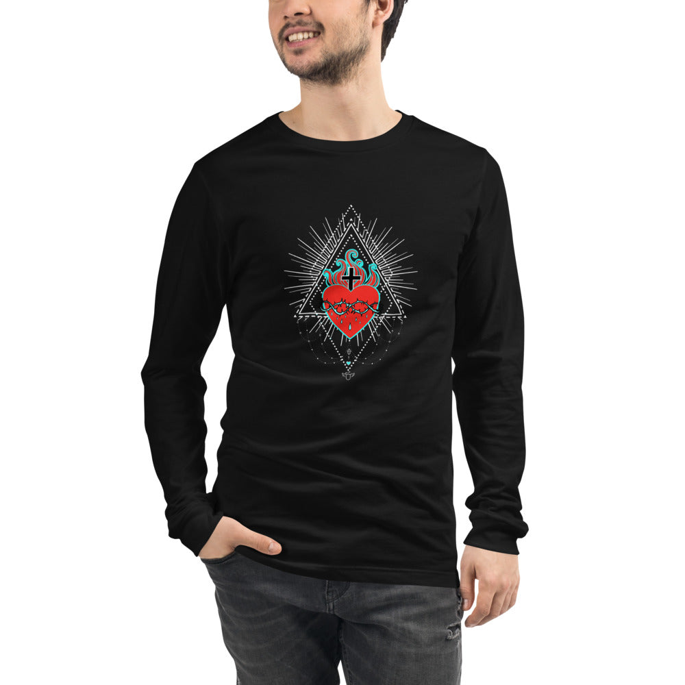 Sacred Heart Jesus Unisex Long Sleeve Tee