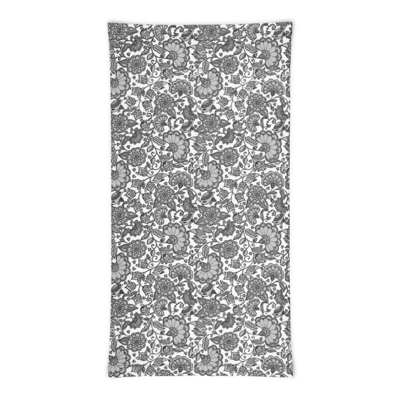 Floral Batik Neck Gaiter Mask Scarf