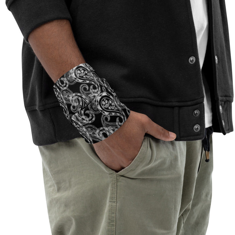 Paisley Black Neck Gaiter Mask Scarf