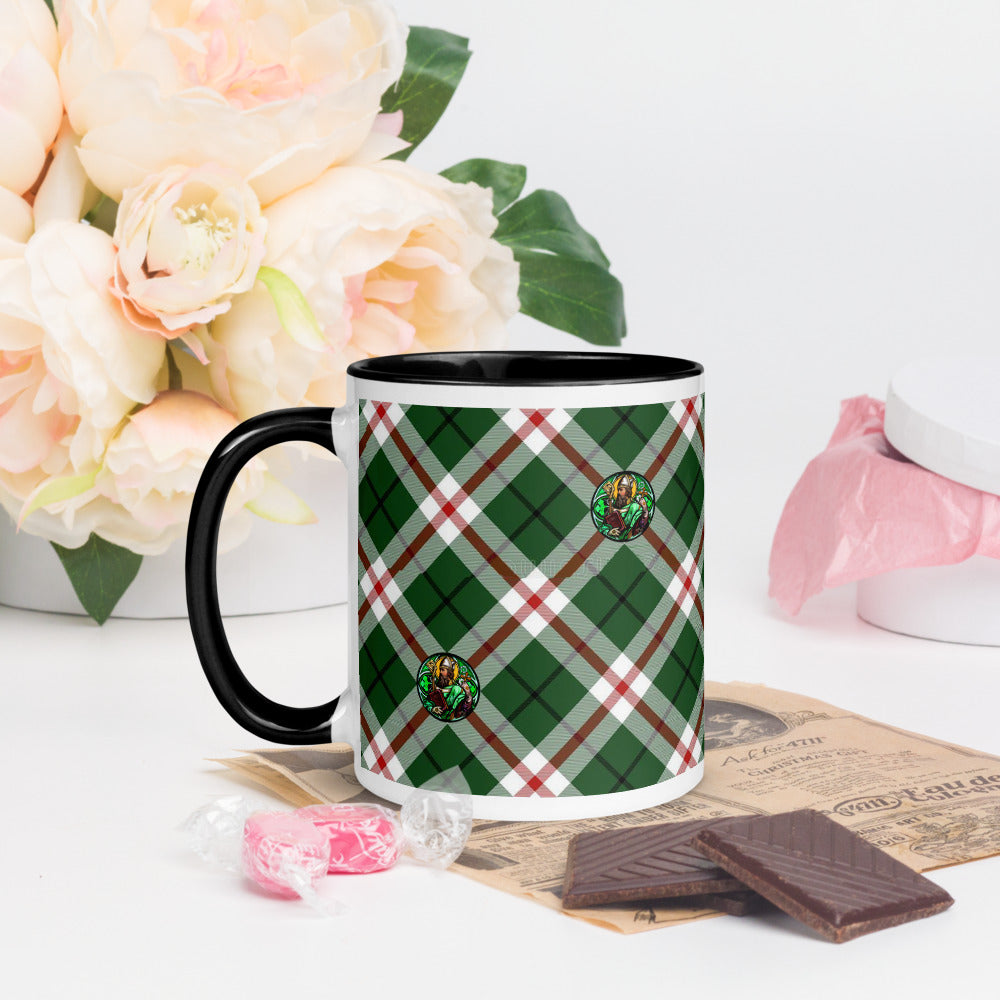 St. Patrick's Tartan Pattern Coffee Mug