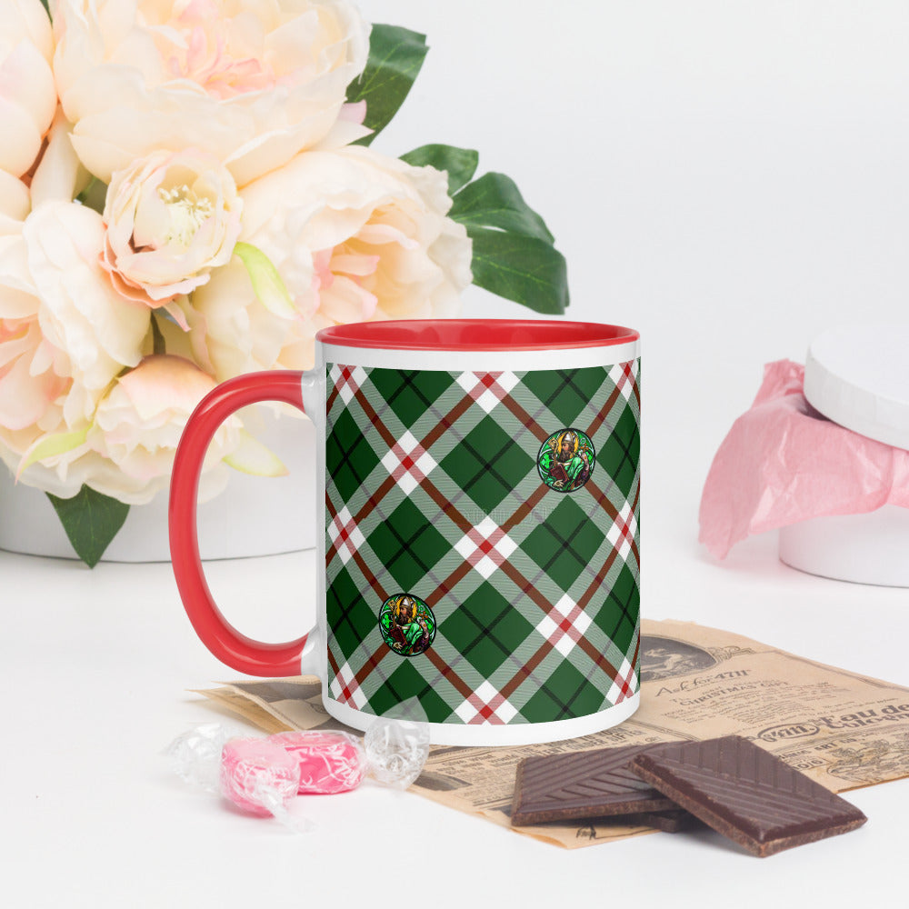 St. Patrick's Tartan Pattern Coffee Mug