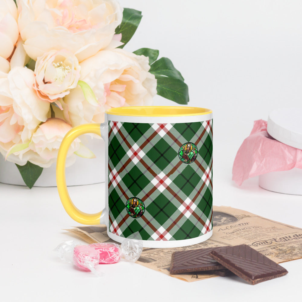 St. Patrick's Tartan Pattern Coffee Mug