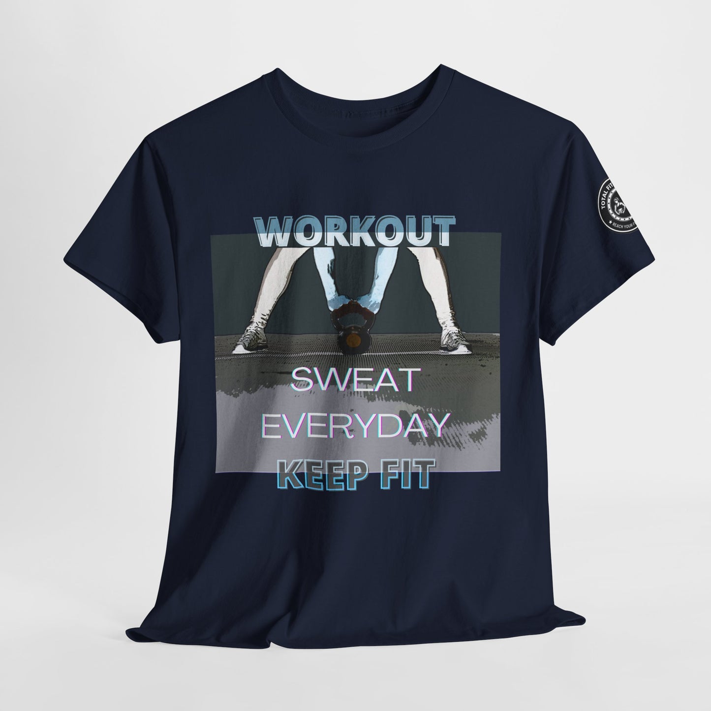 Fitness Workout Quotes Unisex Tee - "KEEP FIT" Cotton T-shirt. FQT