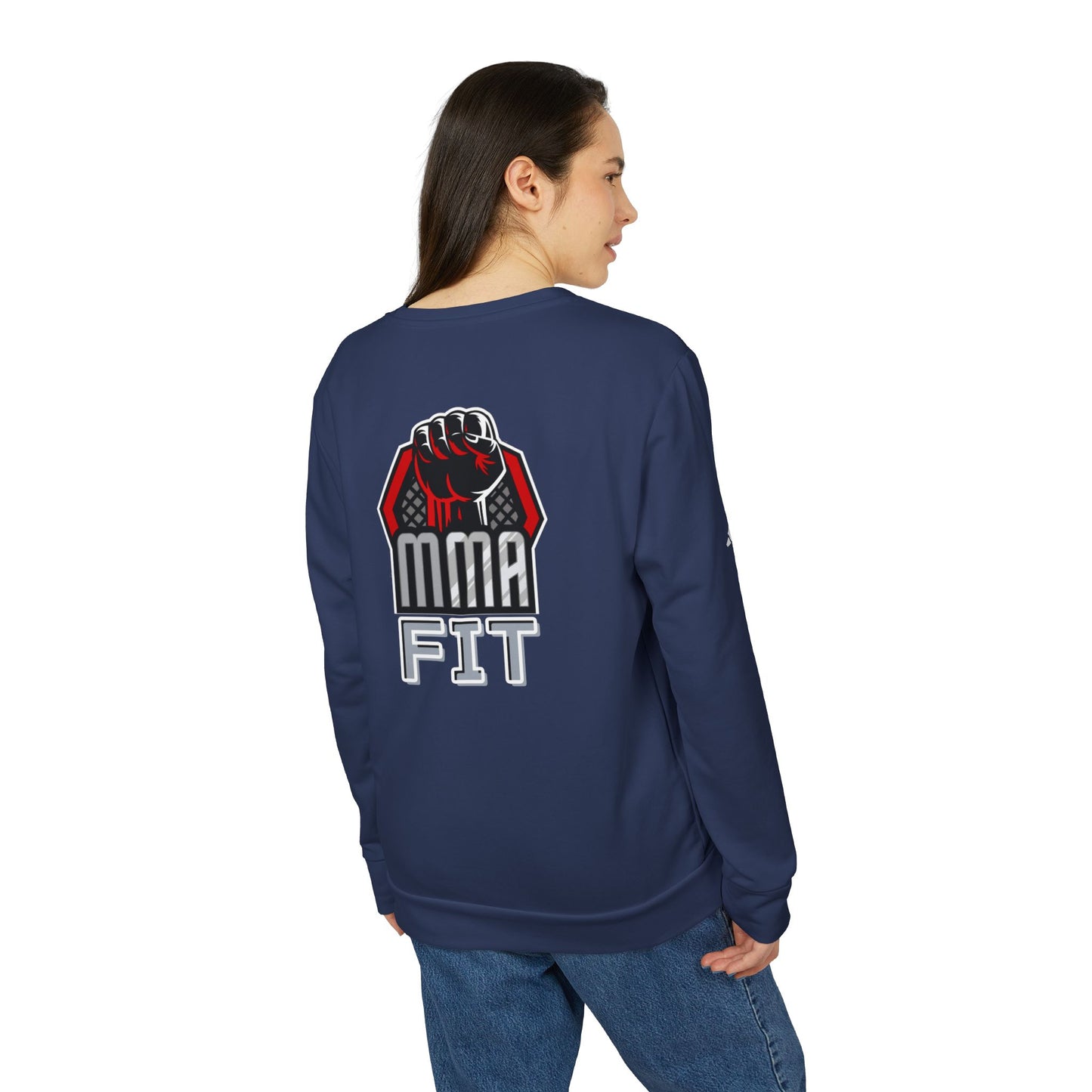 Adidas Sports Fleece Sweatshirt for MMA Fans, Adidas sweatshirt, sweatshirt MMA logo designs,