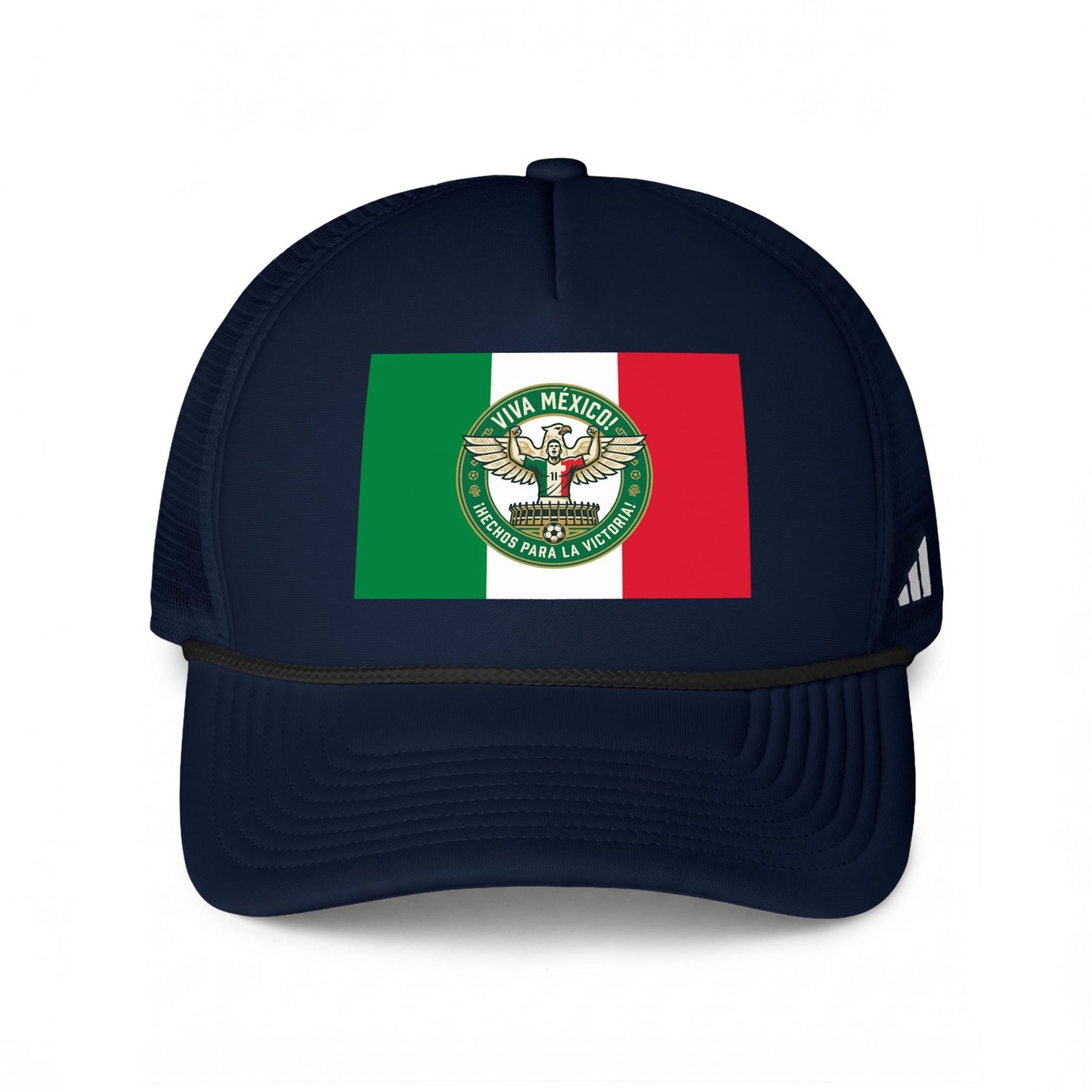Mexico Soccer Fan Flag Trucker Hat — Viva México World Cup Cap