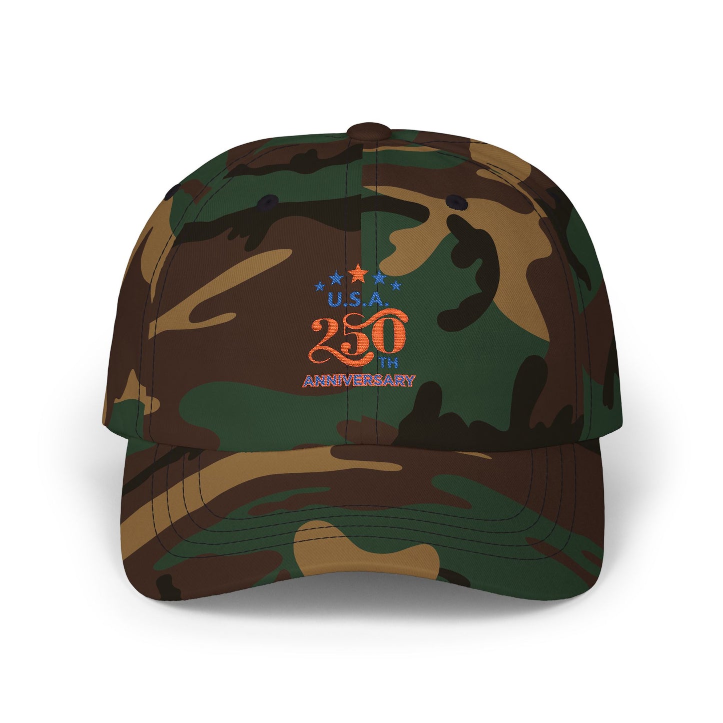 USA 250th Anniversary Dad Cap — Patriotic 250th Anniversary Baseball Hat - Trending Novelties & Gifts