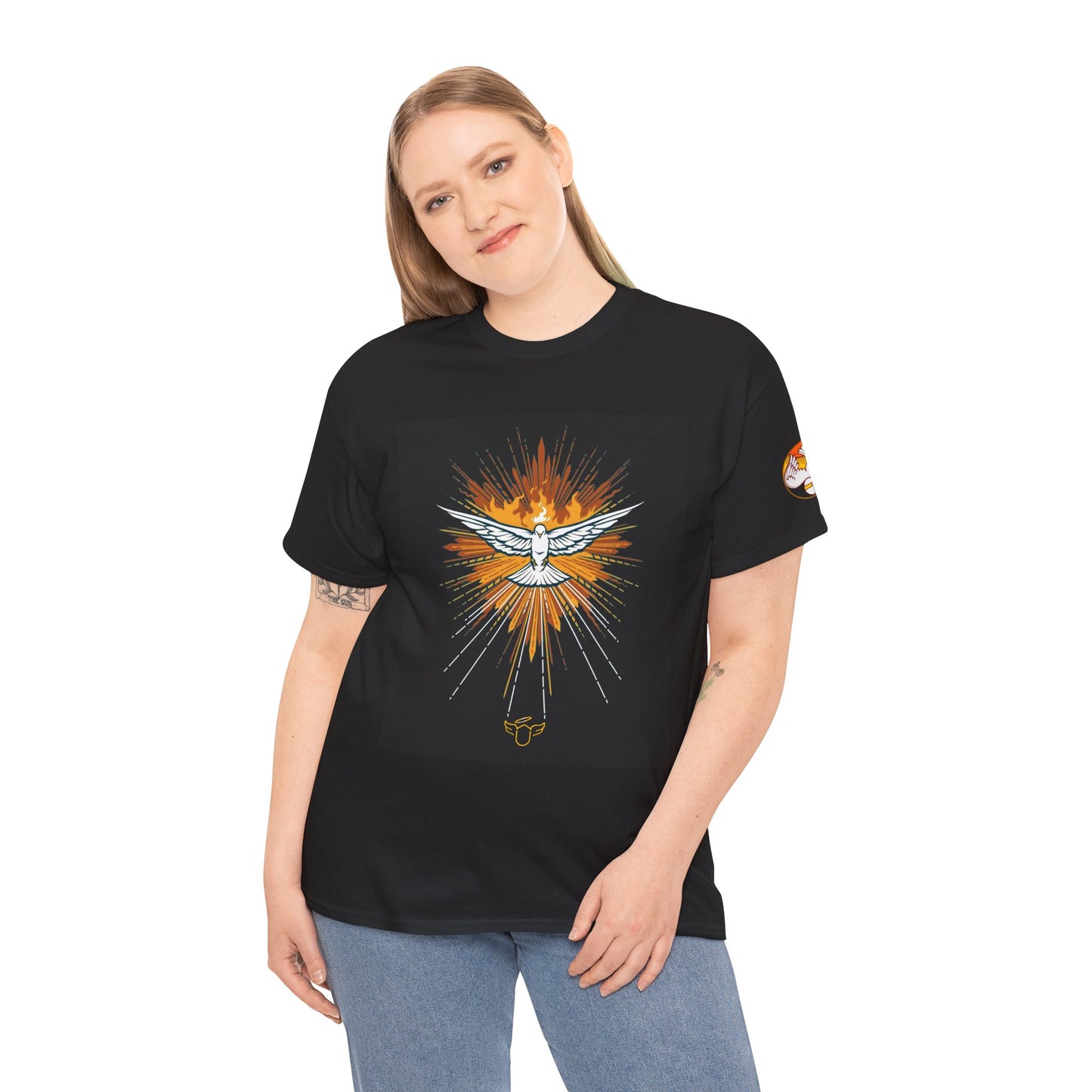 Holy Spirit Dove T-Shirt — Radiant Catholic Faith Graphic Tee (CT)