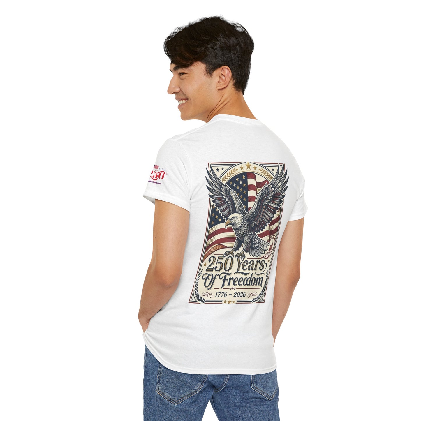 USA 250th ANNIVERSARY Eagle T-Shirt —  AMERICA'S 250 Years ANNIVERSARY of Freedom Tee - Trending Novelties & Gifts
