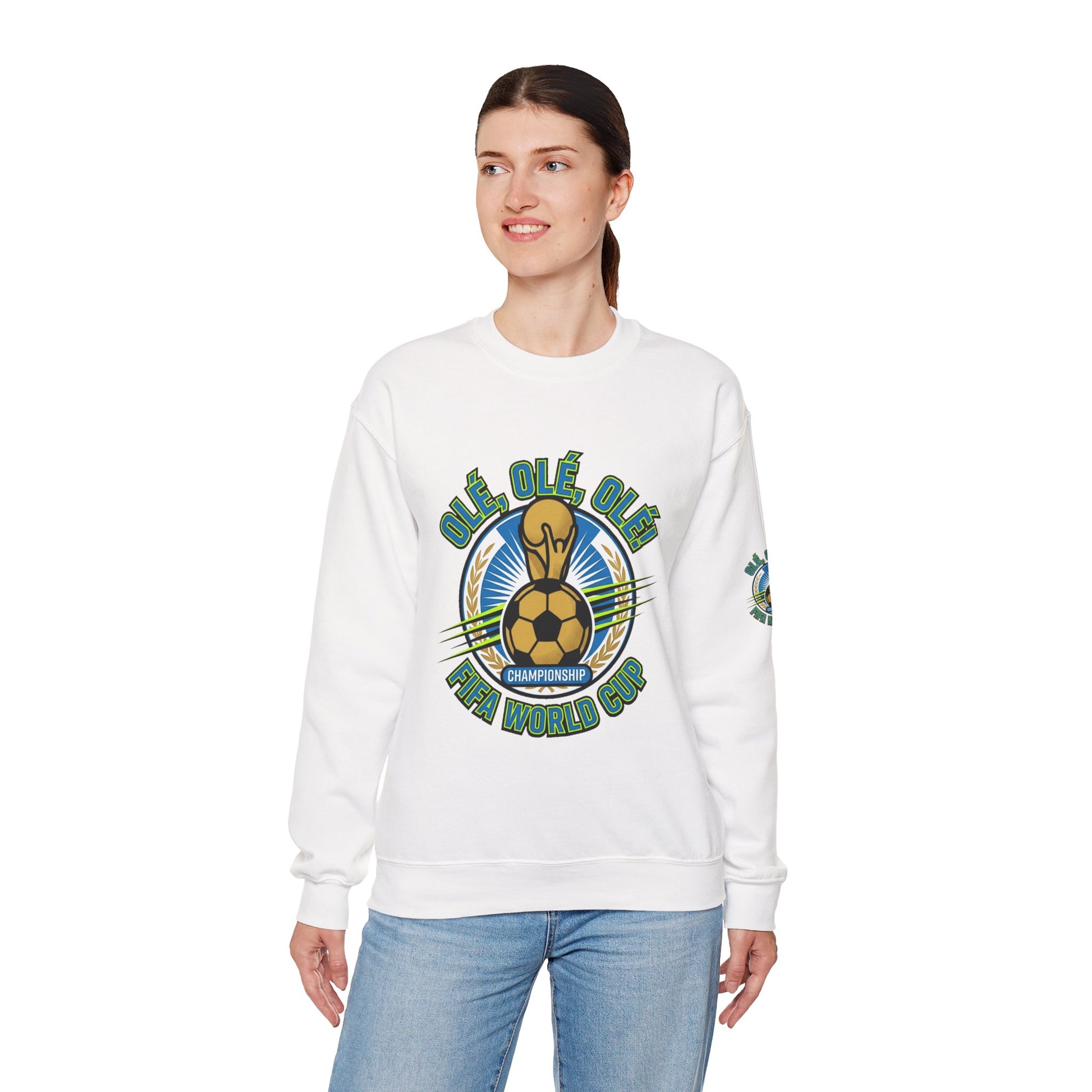 World Cup '26 Soccer Crewneck Sweatshirt — "Olé Olé Olé" Championship Design - Trending Novelties & Gifts