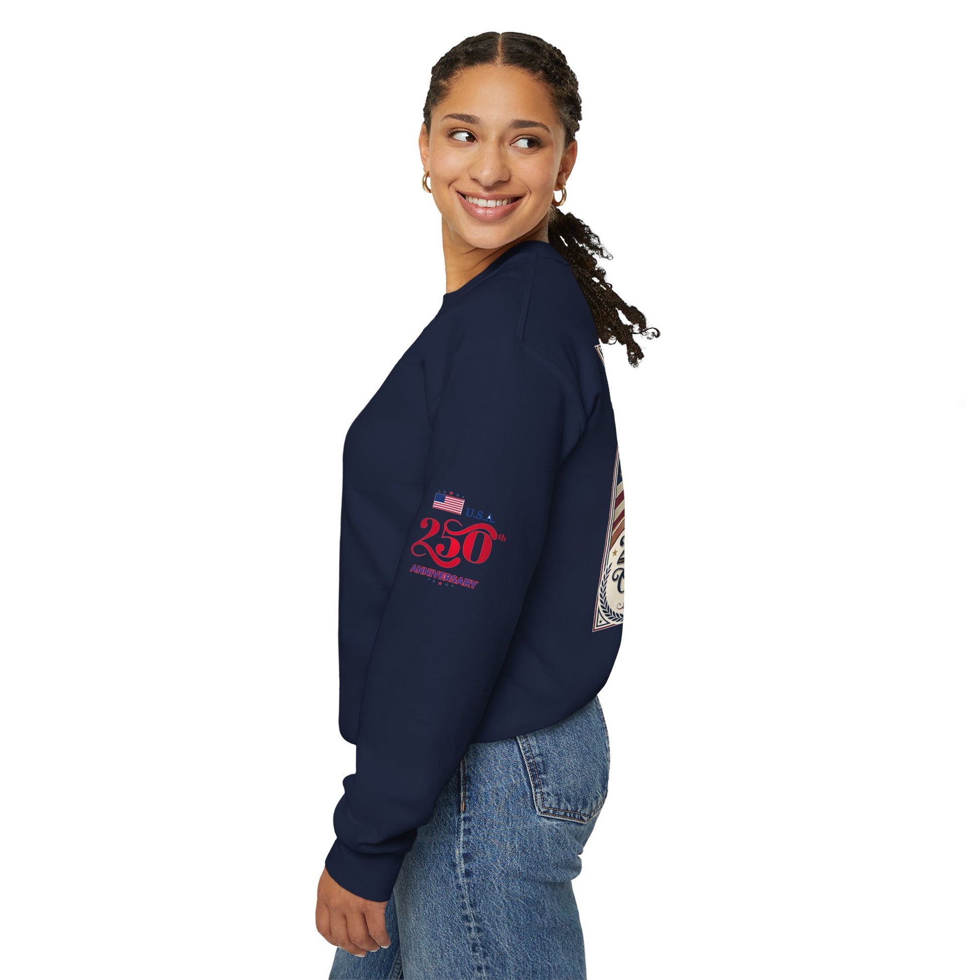 USA 250th ANNIVERSARY Crewneck Sweatshirt — America 250 Years of Freedom Sweatshirt - Trending Novelties & Gifts