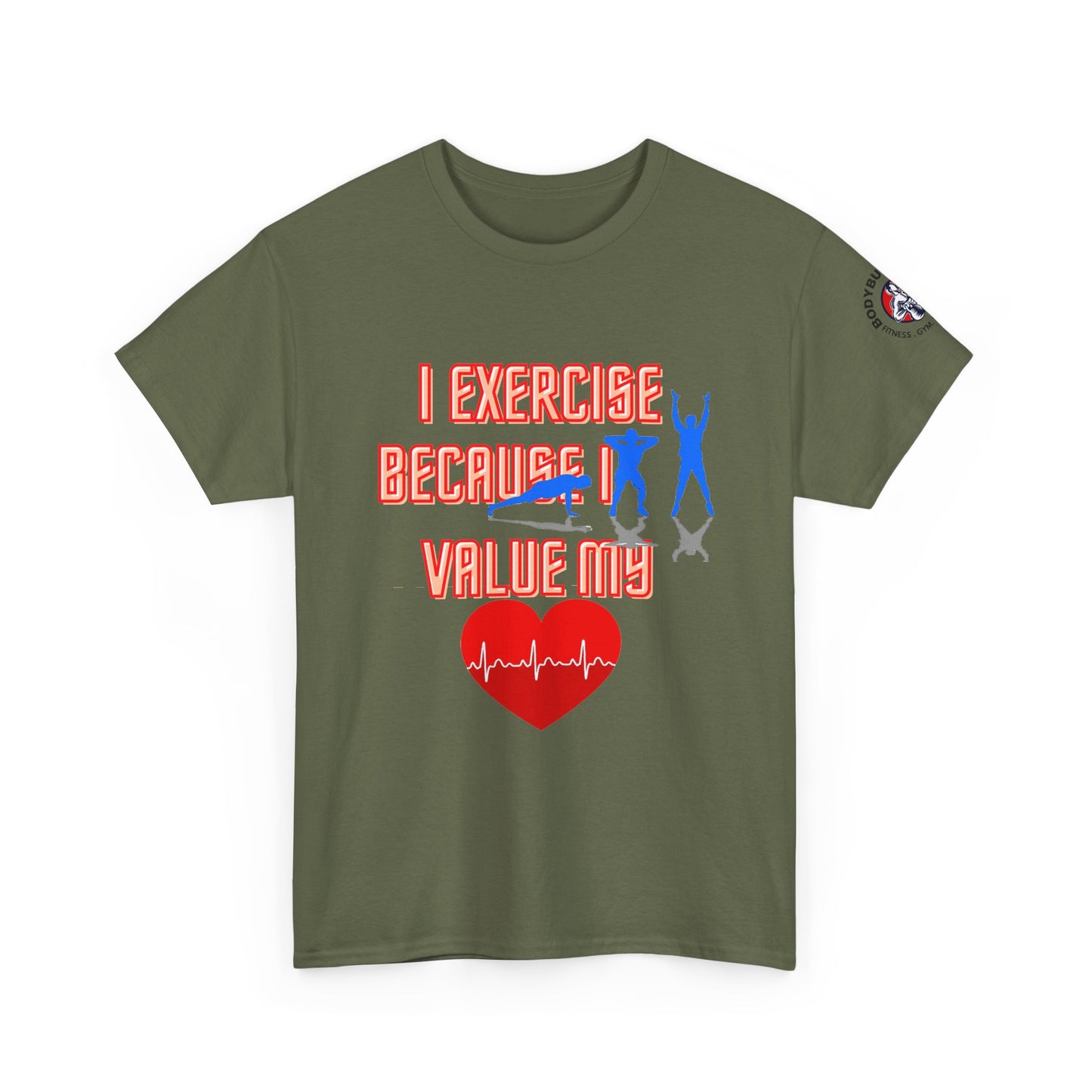 Fitness Quotes Heart Health Cotton T-shirt. FQT
