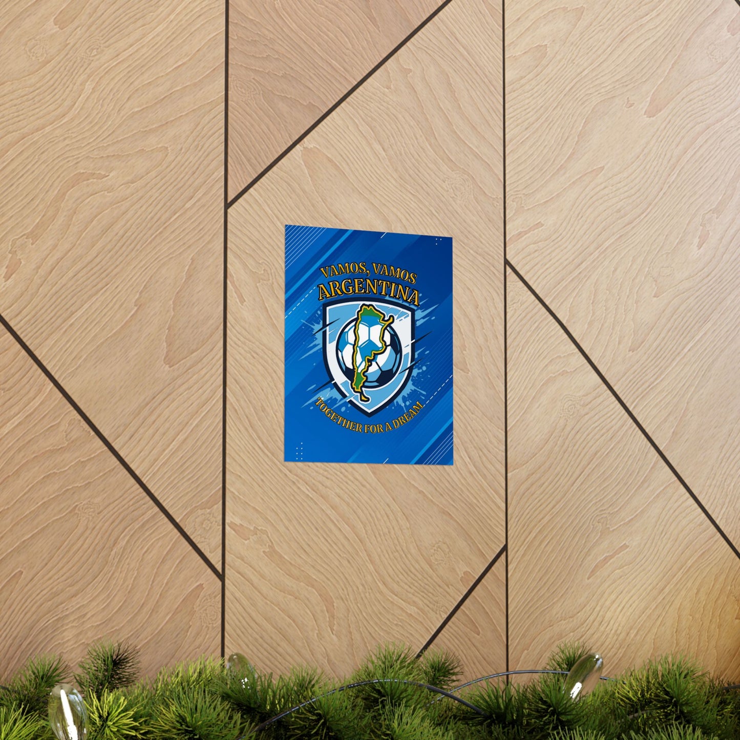 Argentina Soccer Poster — "Vamos, Vamos Argentina" Matte Vertical Wall Art - Trending Novelties & Gifts