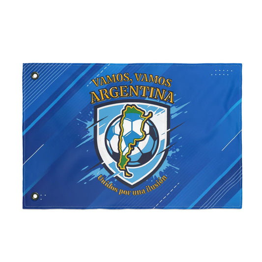 Vamos Argentina Soccer Flag – Double-Sided Football Fan Banner - Trending Novelties & Gifts