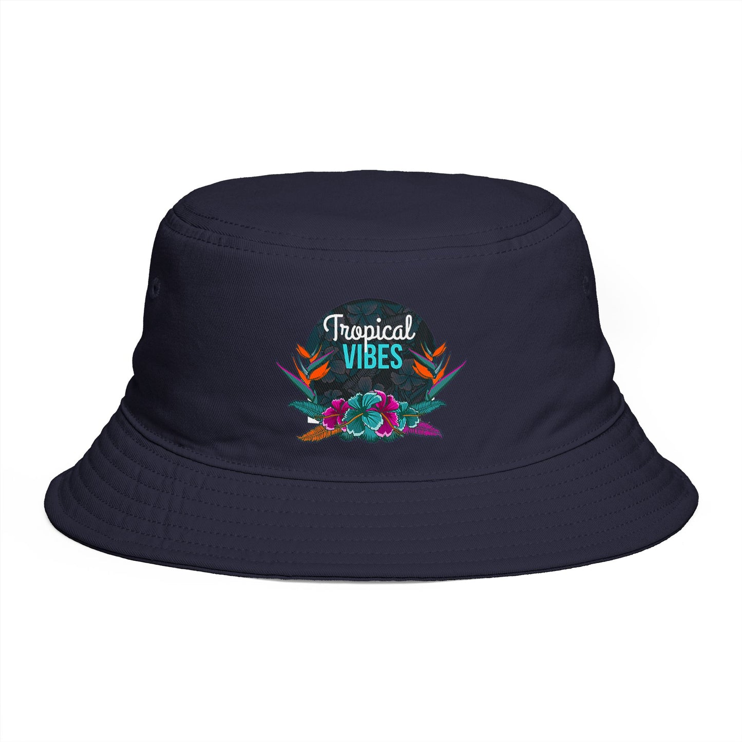 SummerBucket Hat — Tropical Vibes Embroidered Floral Beach Hat - Trending Novelties & Gifts