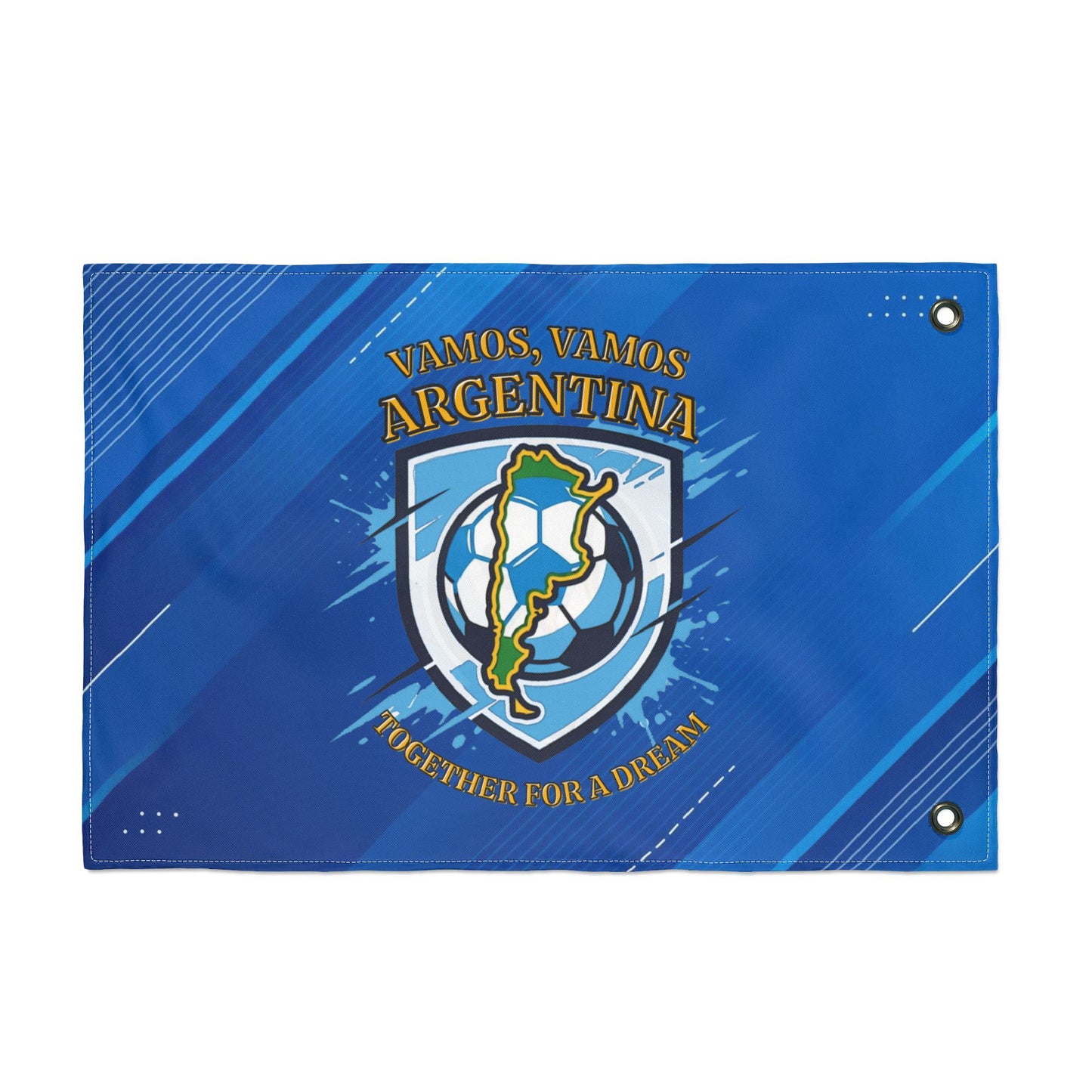 Vamos Argentina Soccer Flag – Double-Sided Football Fan Banner - Trending Novelties & Gifts
