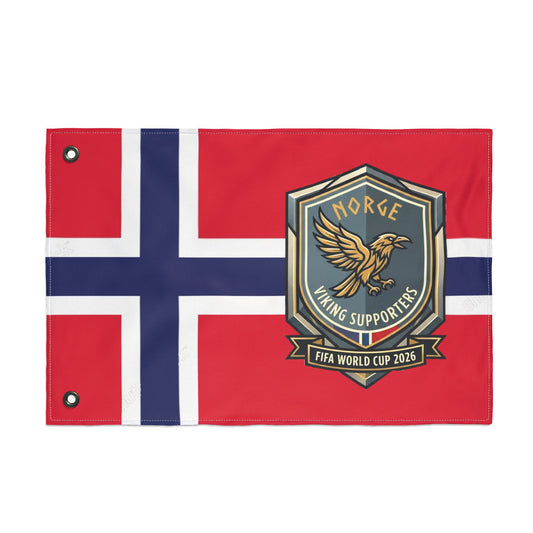 Norway Viking Soccer Supporters Flag — Norway World Cup '26 Banner