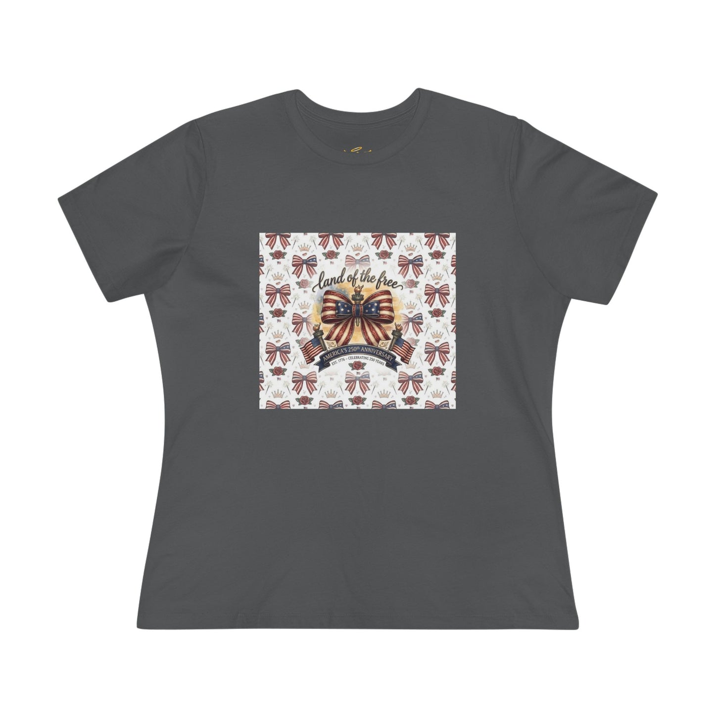 USA 250th Anniversary Patriotic Bow Women's Tee - Trending Novelties & Gifts