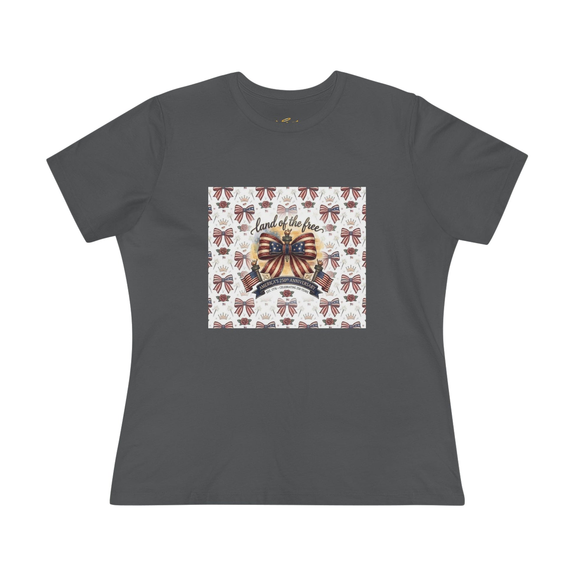 USA 250th Anniversary Patriotic Bow Women's Tee - Trending Novelties & Gifts