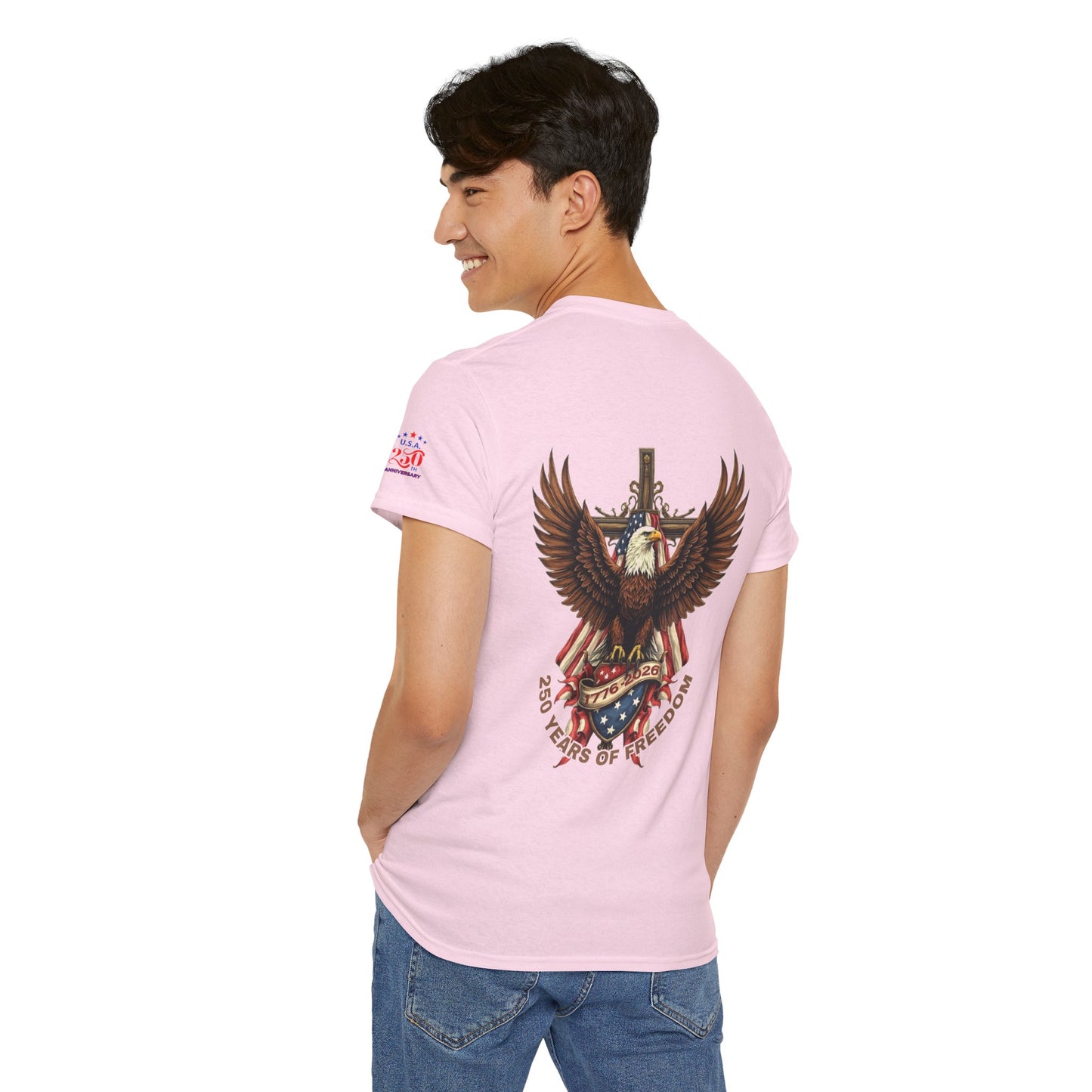 Patriotic Eagle Tee — 250 Years of Freedom Graphic T‑Shirt (USA 250th)