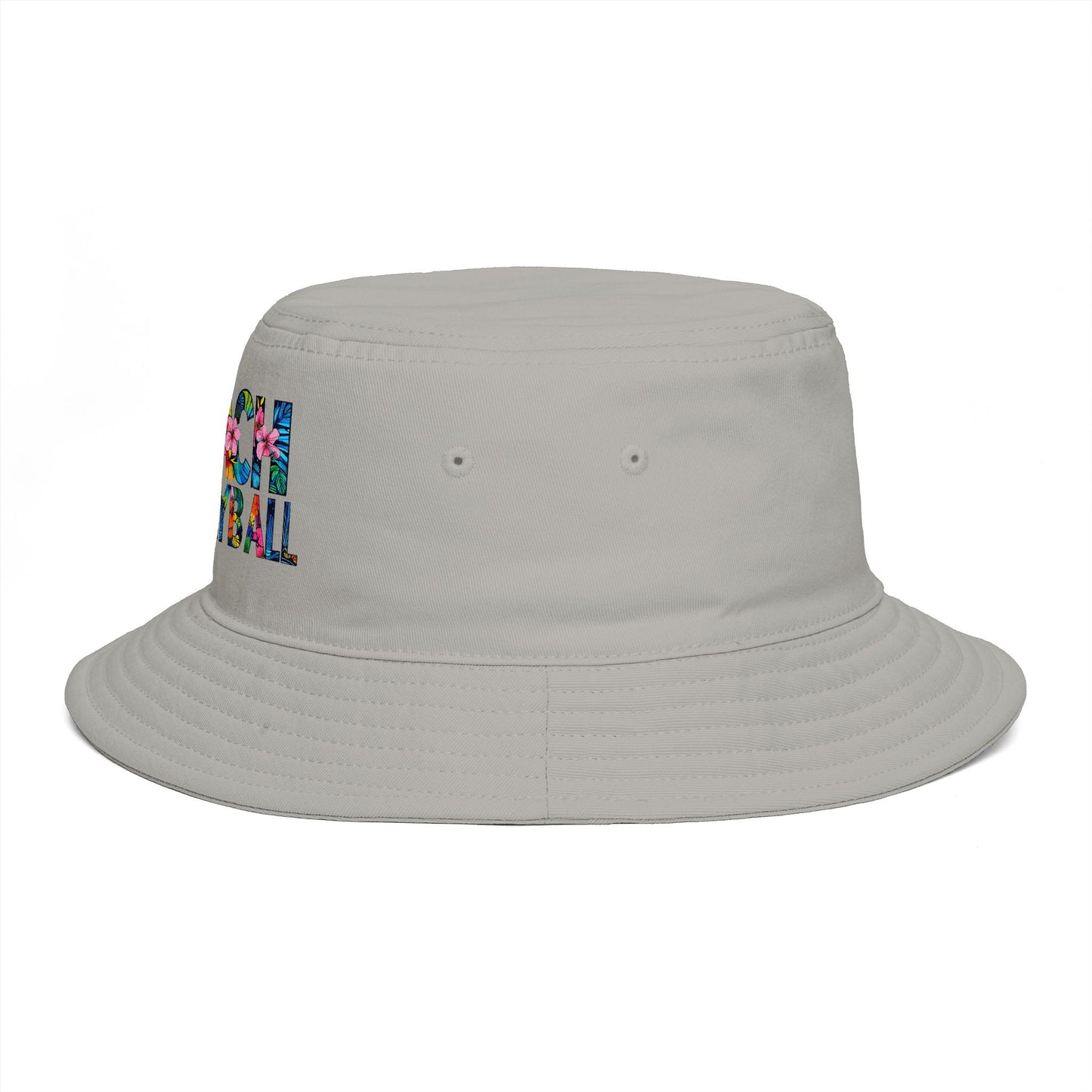 Beach Volleyball Bucket Hat — Floral Graphic Summer Hat for Players & Fans - Trending Novelties & Gifts