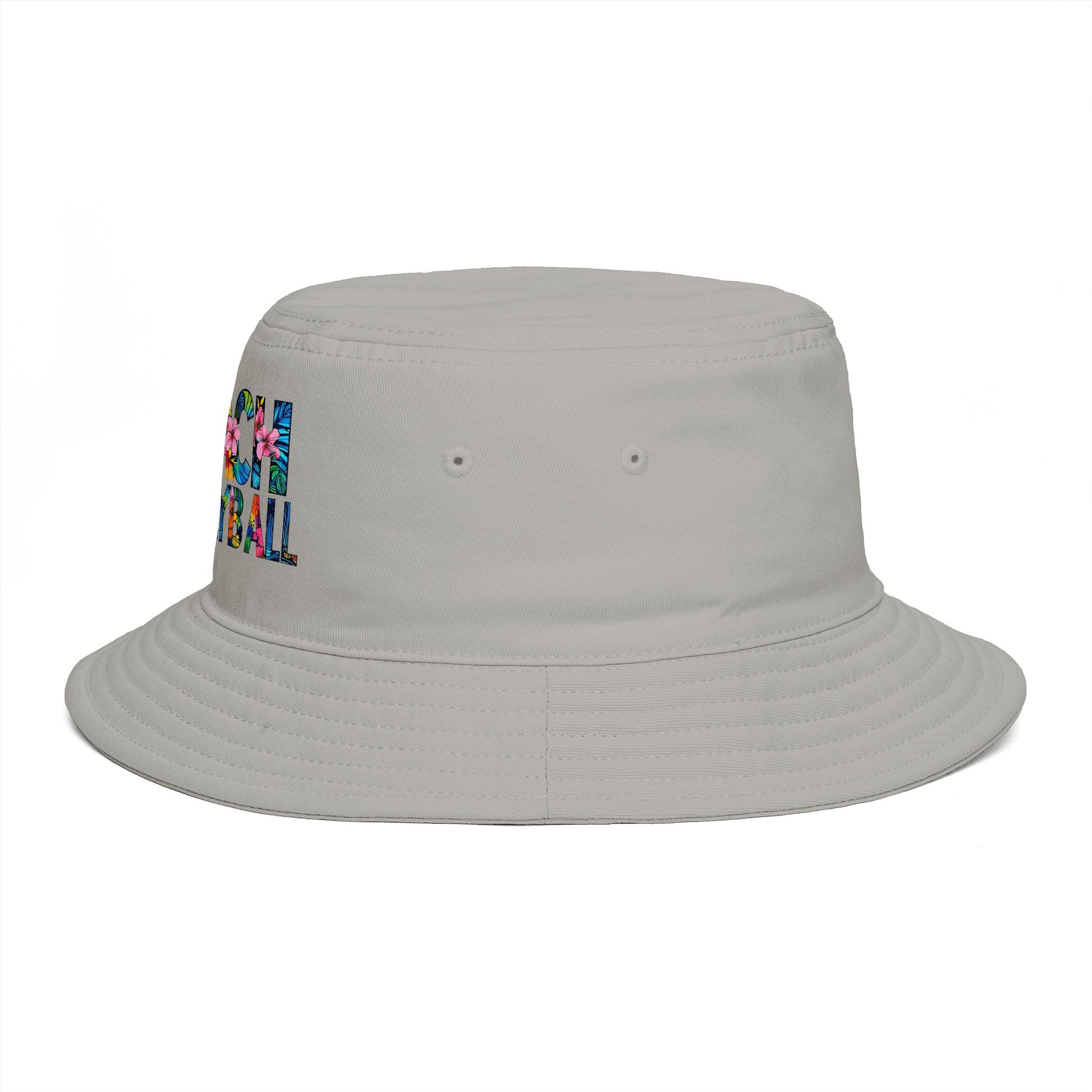 Beach Volleyball Bucket Hat — Floral Graphic Summer Hat for Players & Fans - Trending Novelties & Gifts