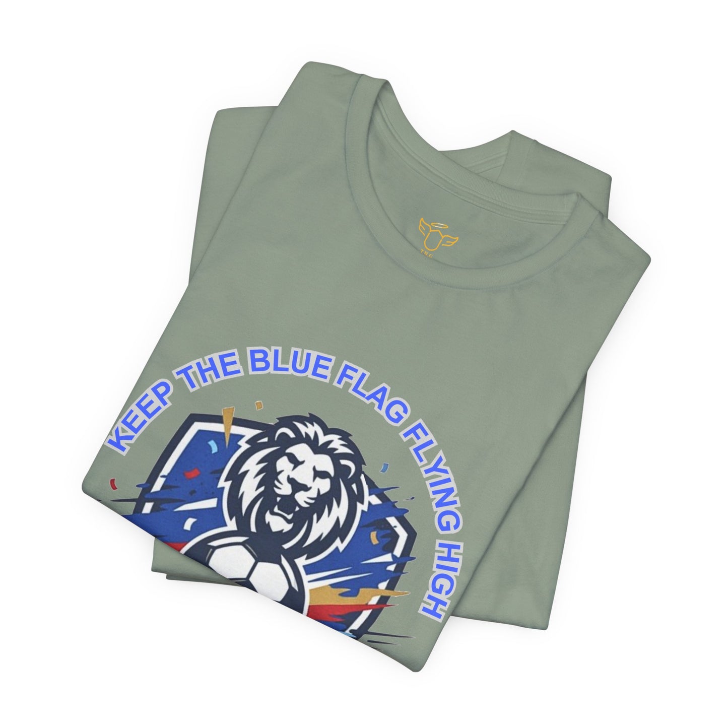Keep the Blue Flag Flying High Tee | Retro Soccer, Chelsea Pride - Trending Novelties & Gifts