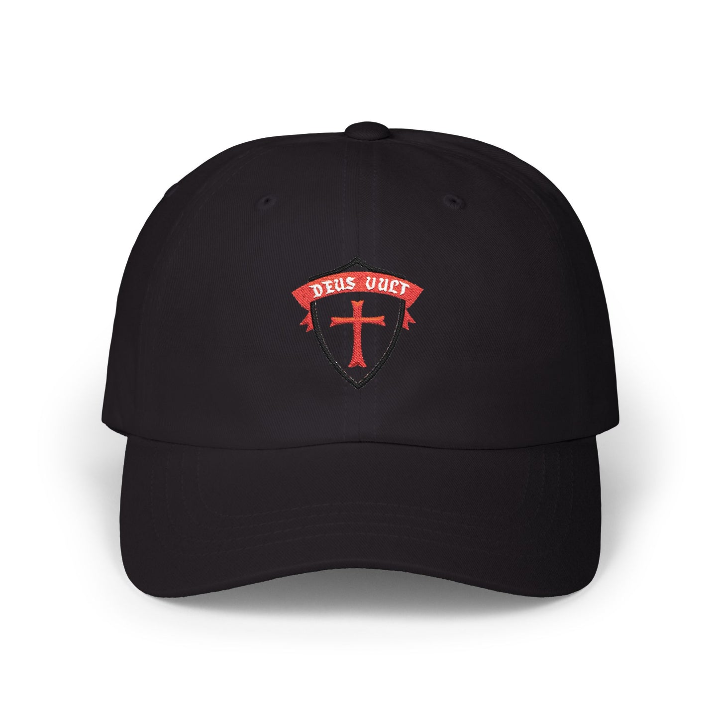 Deus Vult Christian Shield Cap – Embroidered Christian Sheild Cap (CT)