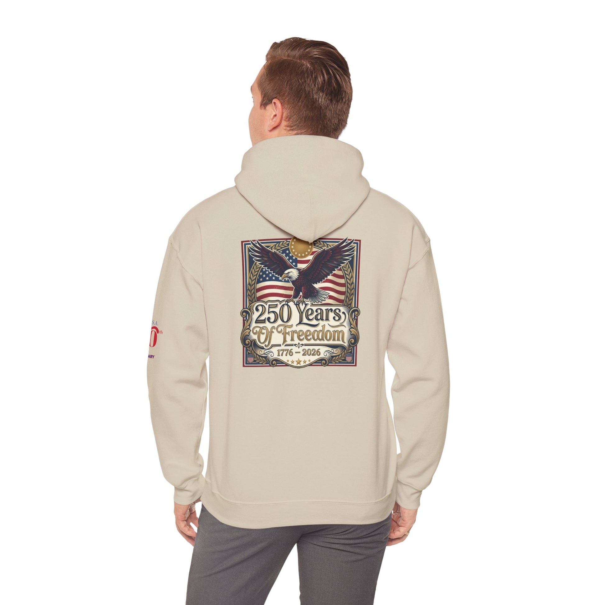 USA 250th ANNIVERSARY Hoodie — America 250 years Anniversary Patriotic Sweatshirt - Trending Novelties & Gifts