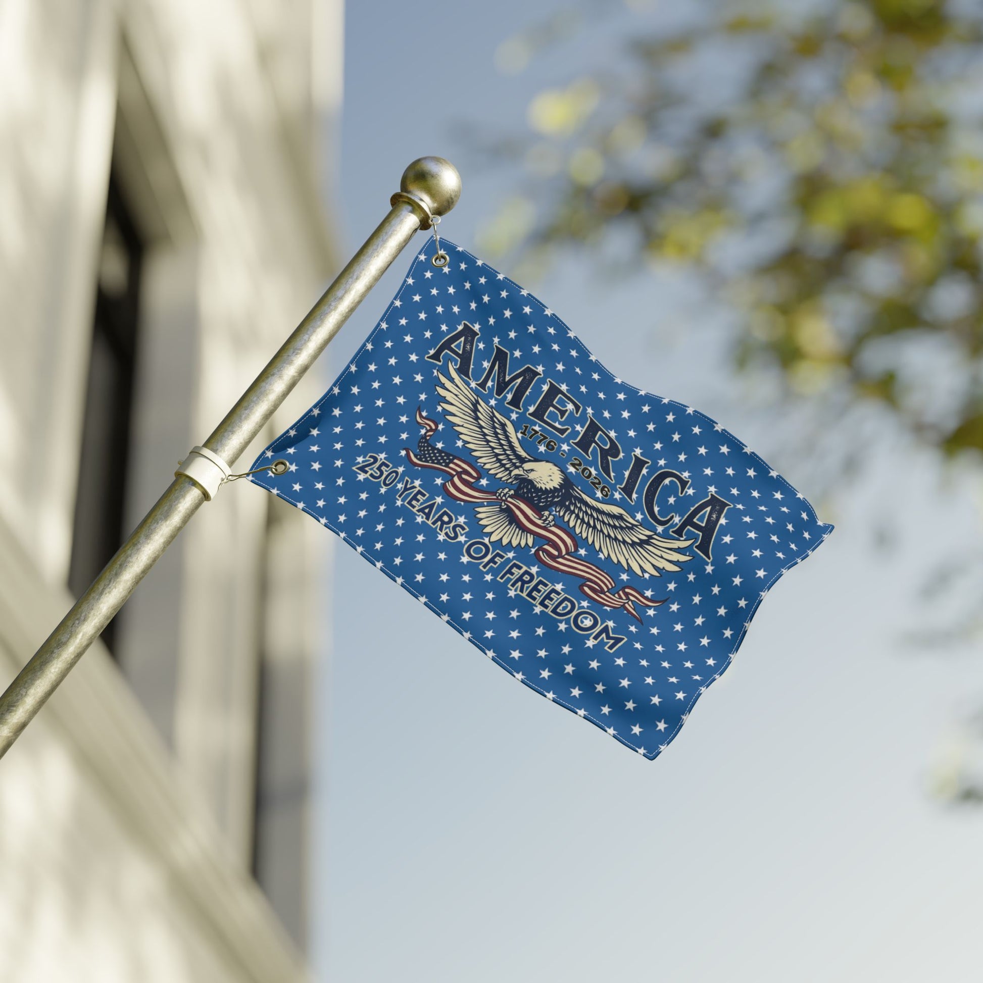 America 250 Years of Freedom Double-Sided Flag with Eagle | USA 250th ANNIVERSARY Double-Sided Flag - Trending Novelties & Gifts