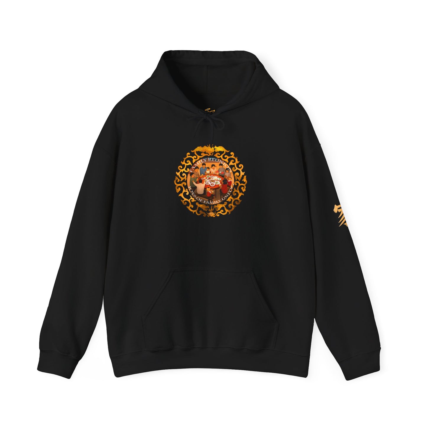 Chinese New Year Hoodie — Golden Lunar Family Celebration Novelty Tee