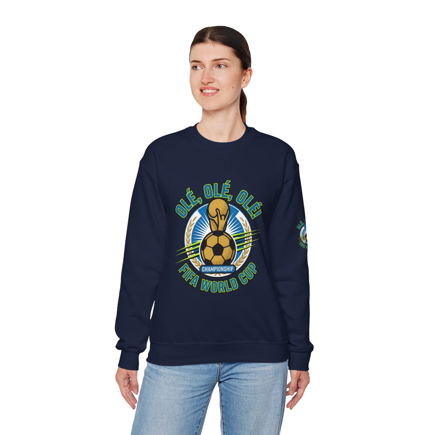 World Cup '26 Soccer Crewneck Sweatshirt — "Olé Olé Olé" Championship Design - Trending Novelties & Gifts