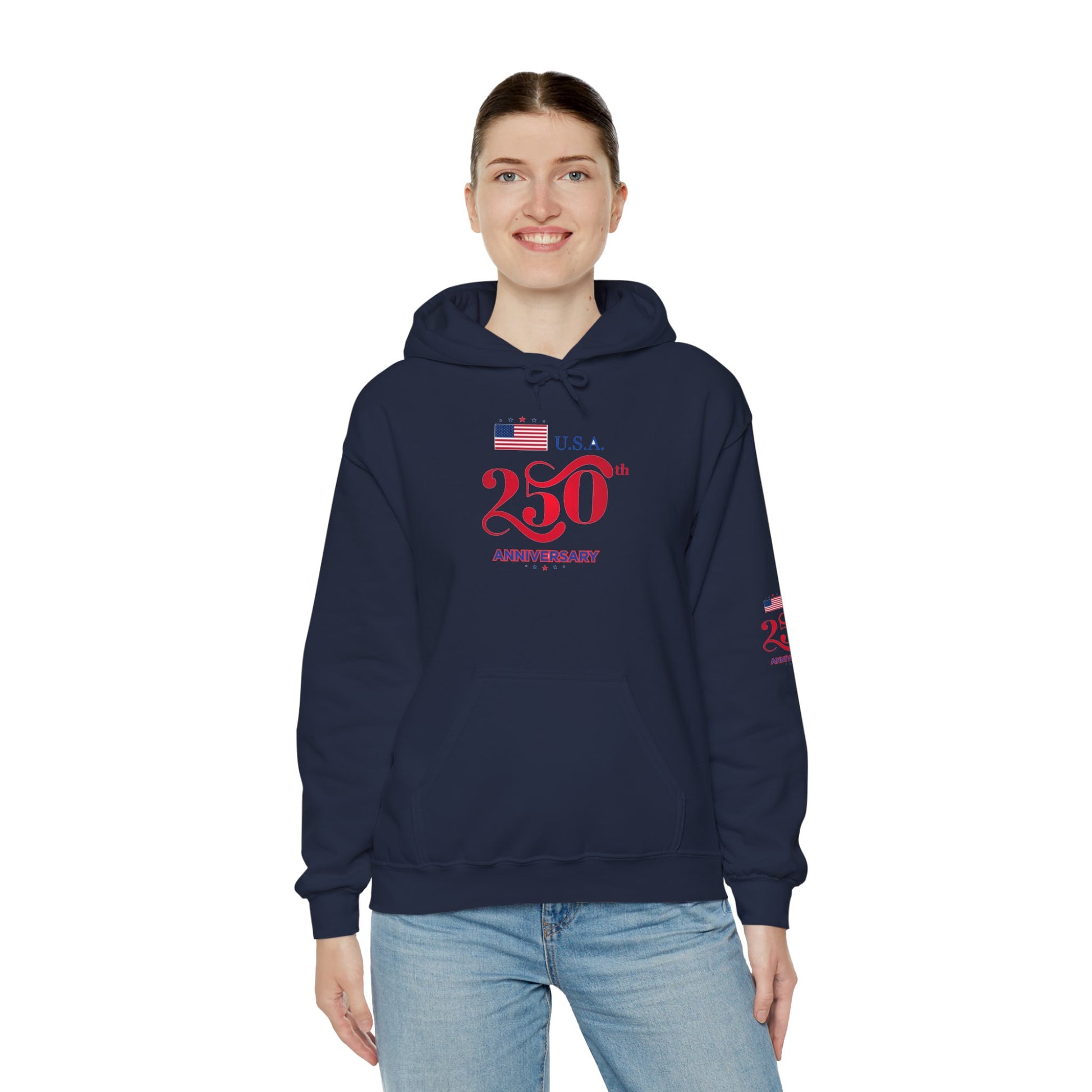 USA 250th ANNIVERSARY Hoodie — America 250 years Anniversary Patriotic Sweatshirt - Trending Novelties & Gifts
